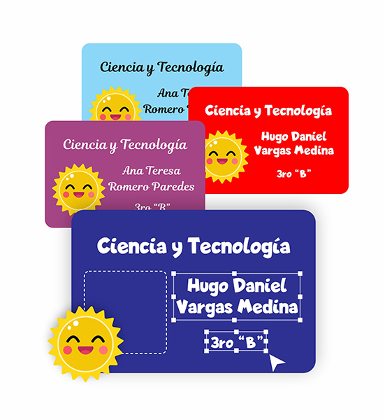 etiquetas para cuaderno sube tu personaje alcole